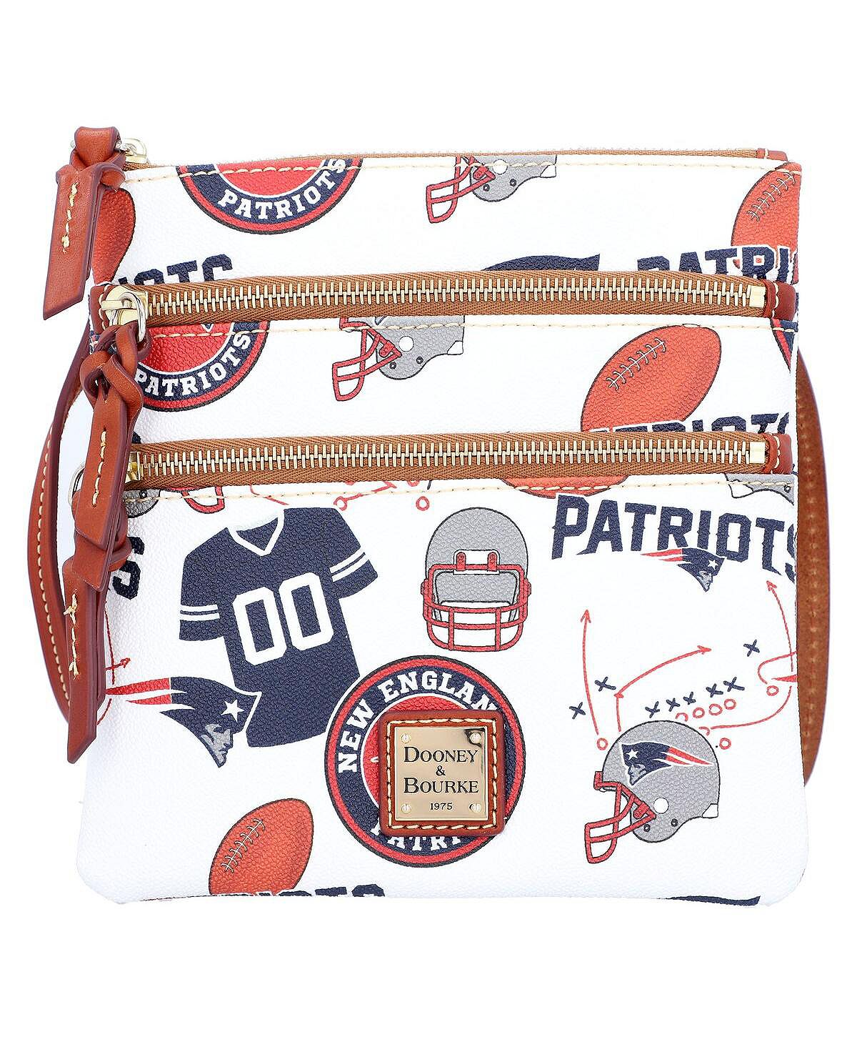 

Женская сумка через плечо New England Patriots с тройной молнией Dooney & Bourke