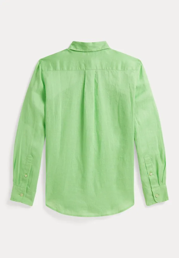Льняная рубашка 714y Polo Ralph Lauren, Collection Lime — фото 2