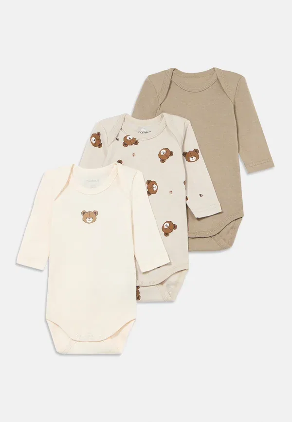 Боди Nbnbody 3 pack Name It, цвет пемза
