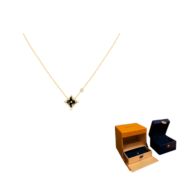 

LOUIS VUITTON Подвеска Color Blossom Bb Star Yellow Gold с ониксом и бриллиантами