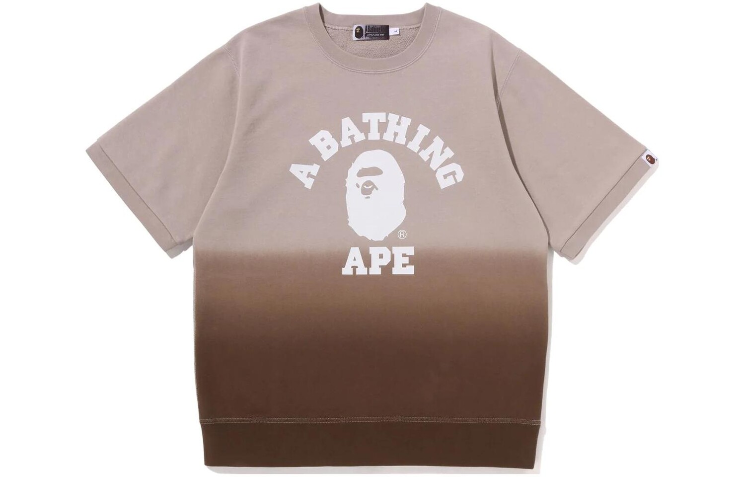BAPE College Gradation S/S Толстовка с круглым вырезом A Bathing Ape, зеленый — фото 3
