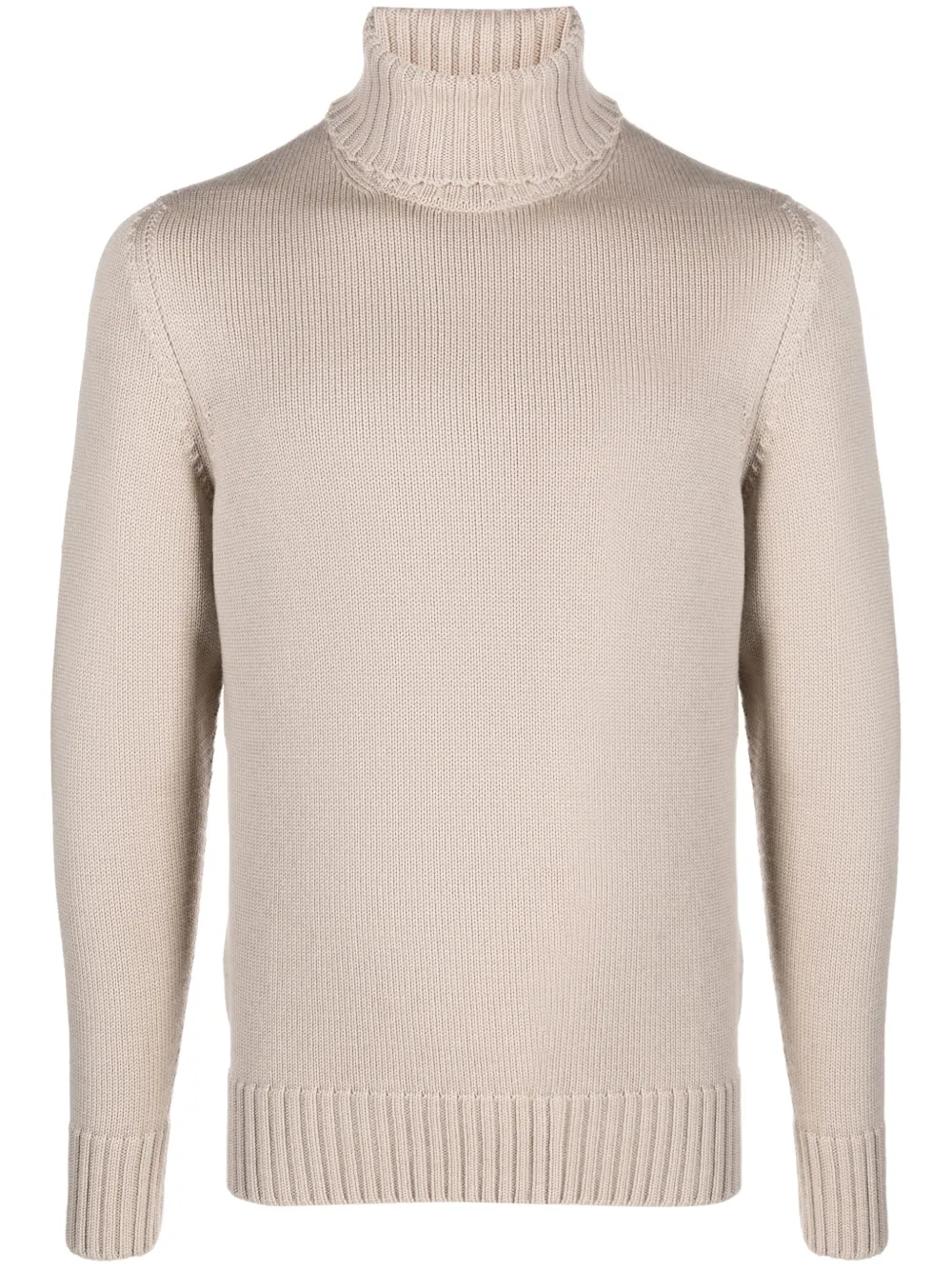 

Джемпер из шерсти мериноса с высоким воротником Drumohr, нейтральный