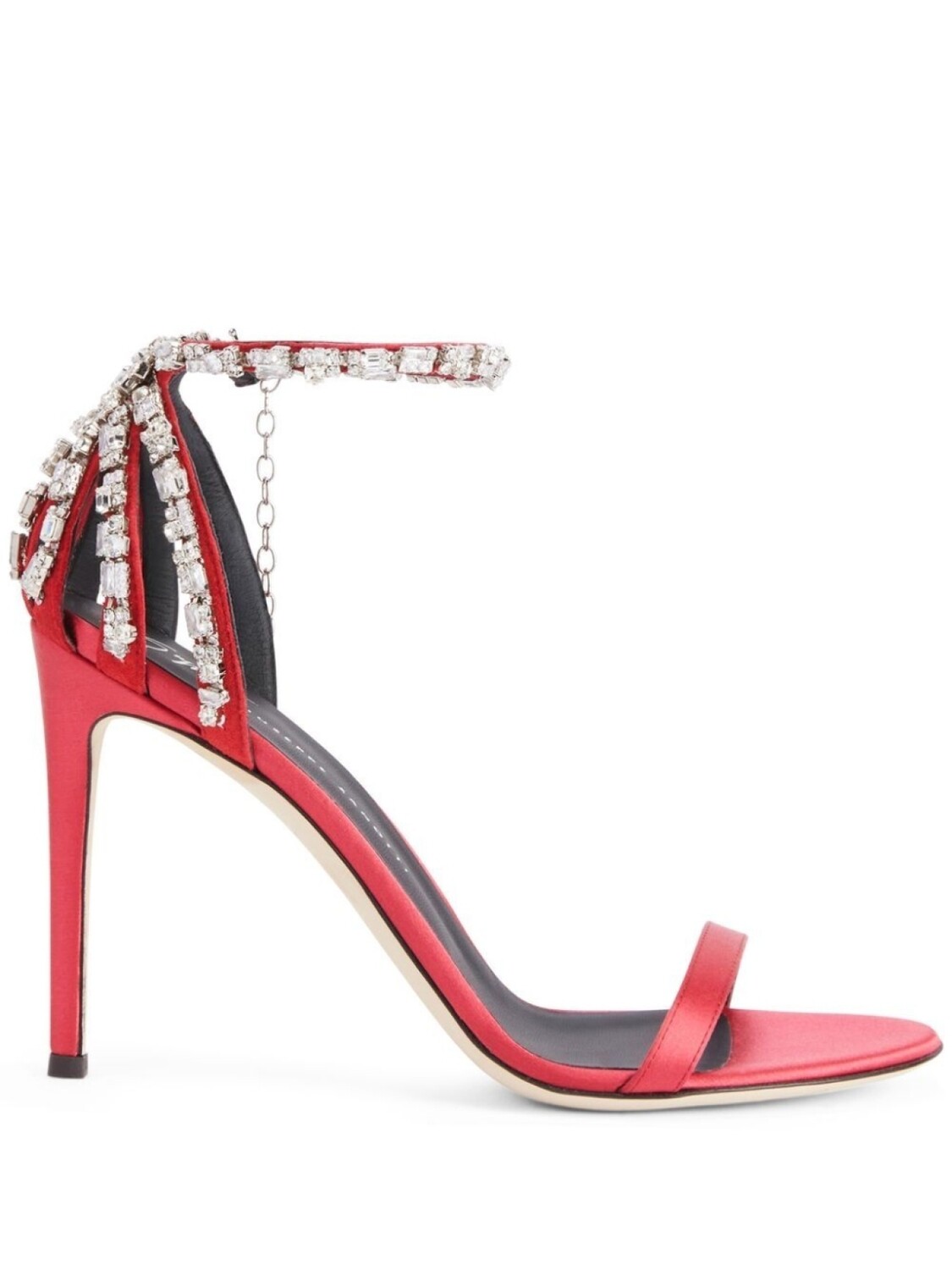 

Giuseppe Zanotti босоножки Adele 105 с кристаллами, розовый