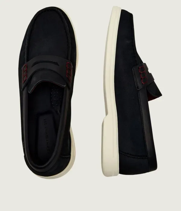 Лоферы Hilfiger Skin Loafer Mix Tommy Hilfiger, темно-синий — фото 4