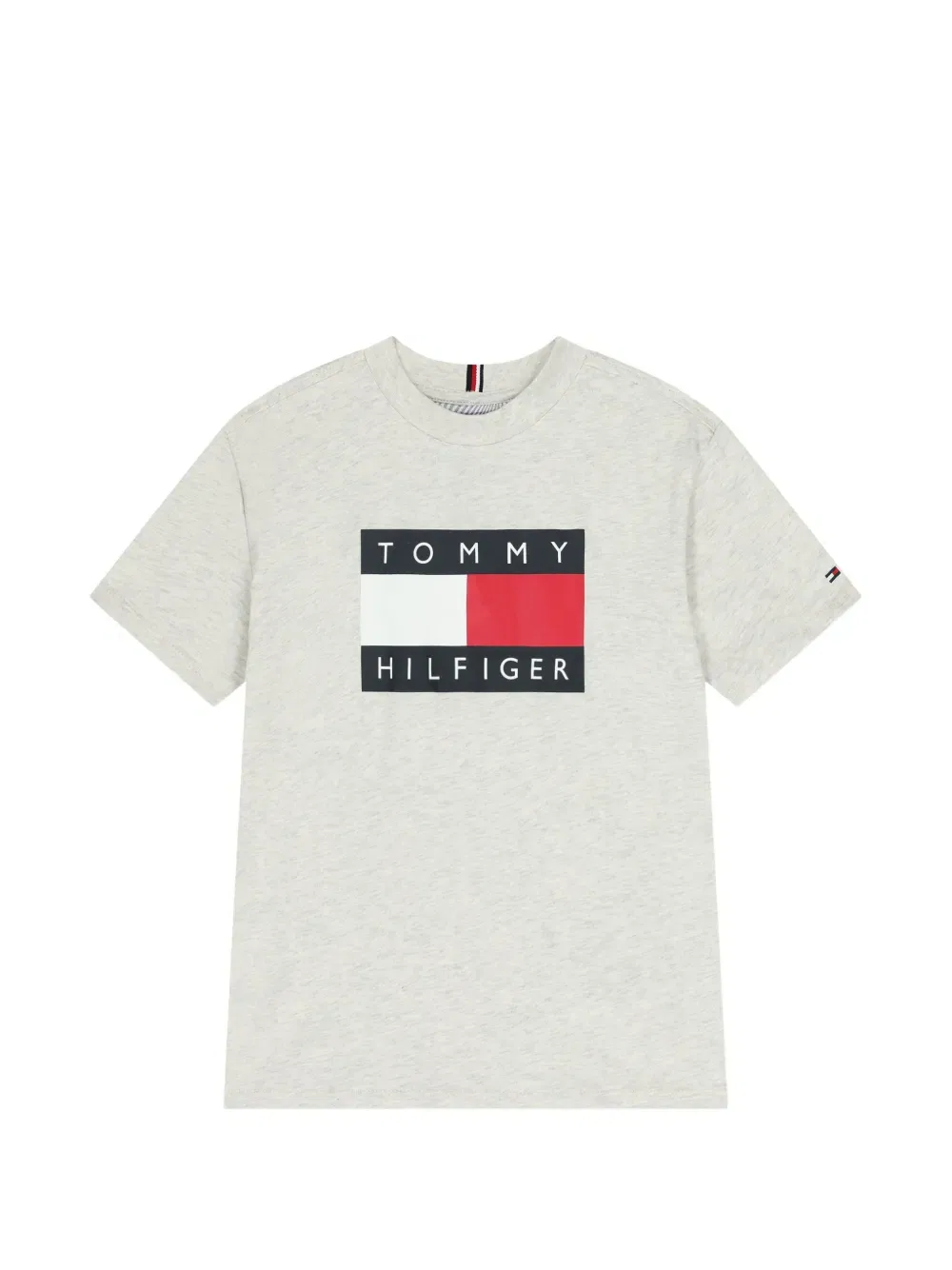 Футболка с изображением флага Tommy Hilfiger Junior, серый