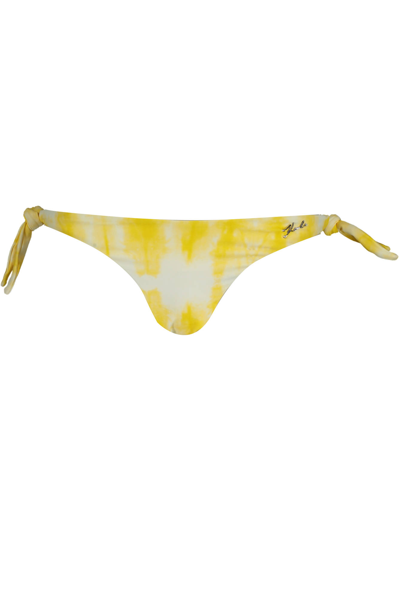 

Плавки женские Karl Lagerfeld Beachwear пляжные с завязками и логотипом, желтый