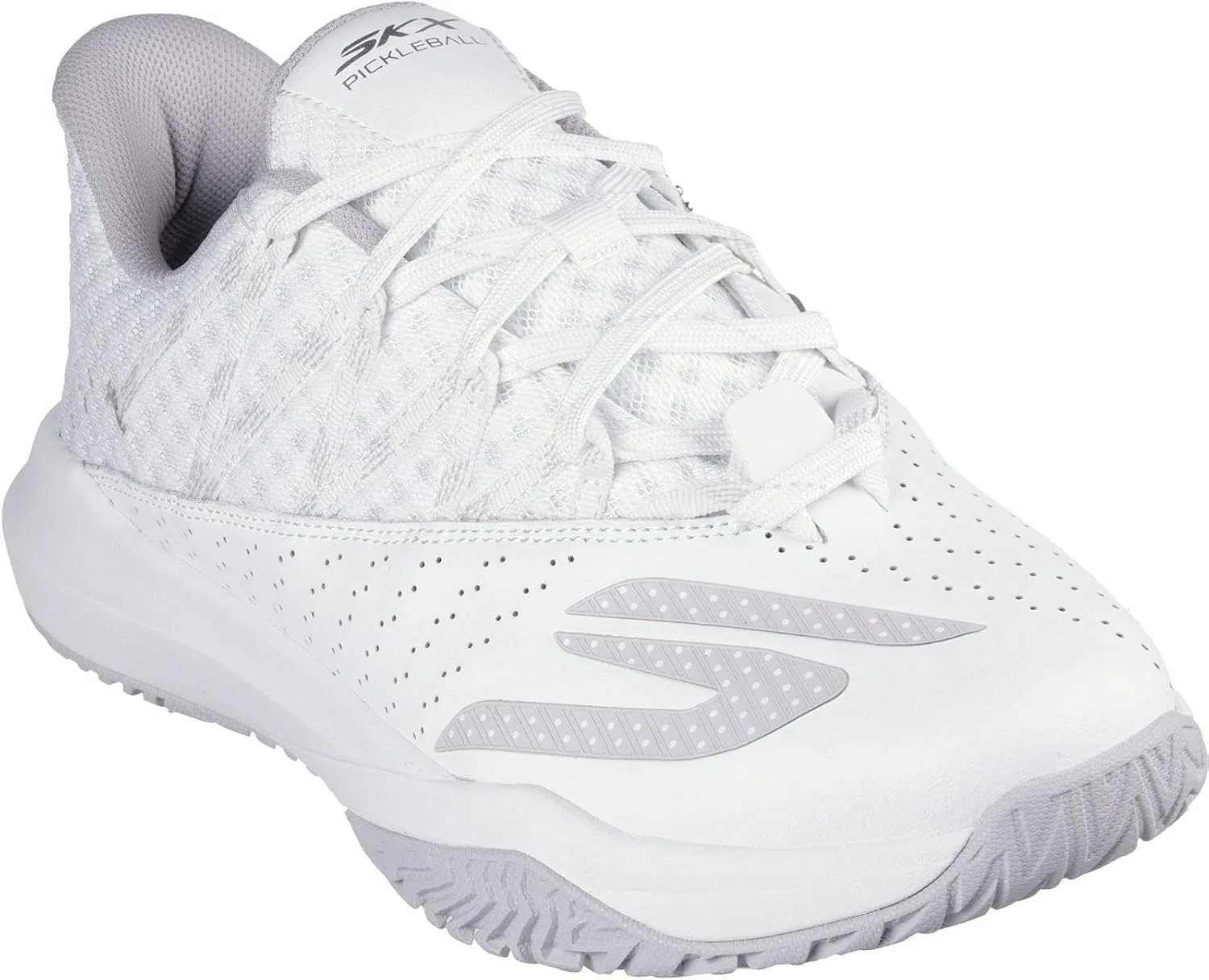 Мужские кроссовки Skechers Viper Court Rally, 2-White Leather Mesh Trim