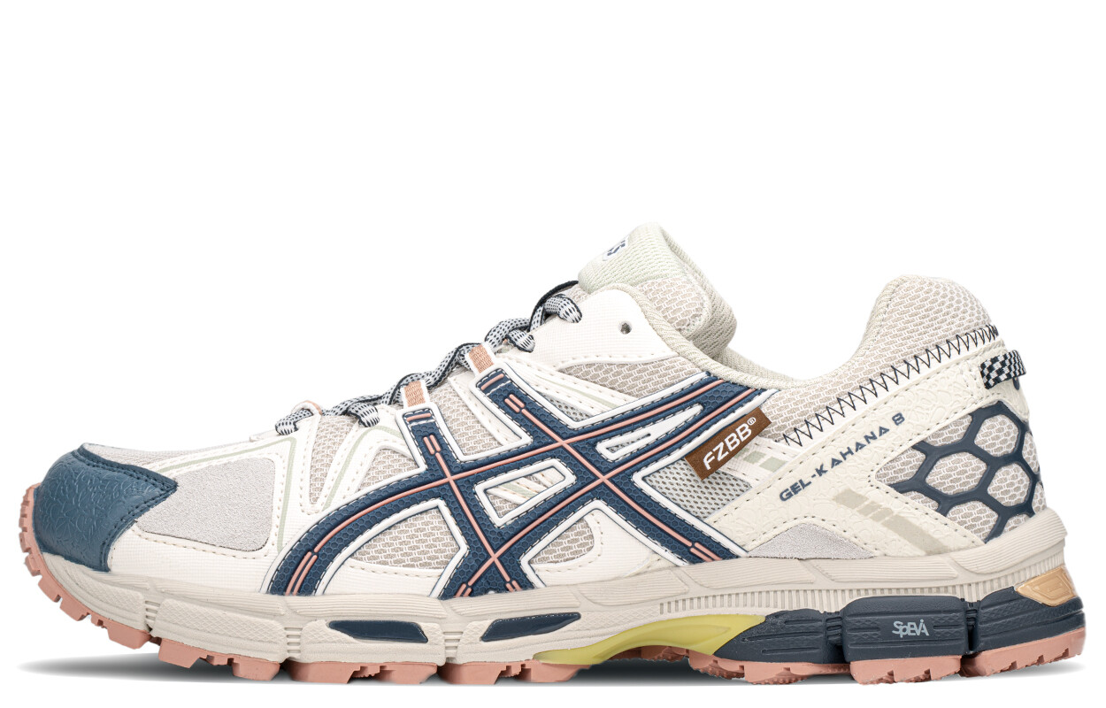 

Кастомизированные кроссовки Asics Gel-Kahana 8 Running Shoes Men, бежево-синий