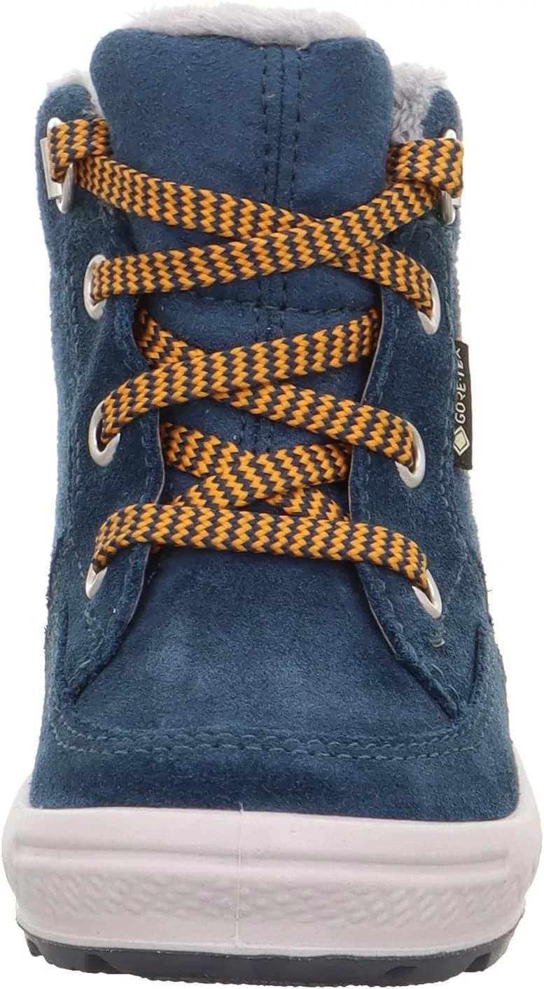 Теплые утепленные зимние ботинки Superfit Girls' Groovy 2.0 с мембраной Gore-Tex, Blue Orange 8020 — фото 2