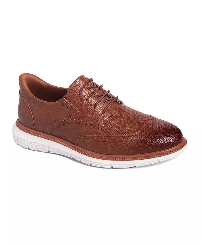 

Hill Street Оксфорды Wingtip с технологией Hands-Free Slip On из кожи Marc Joseph New York, коричневый