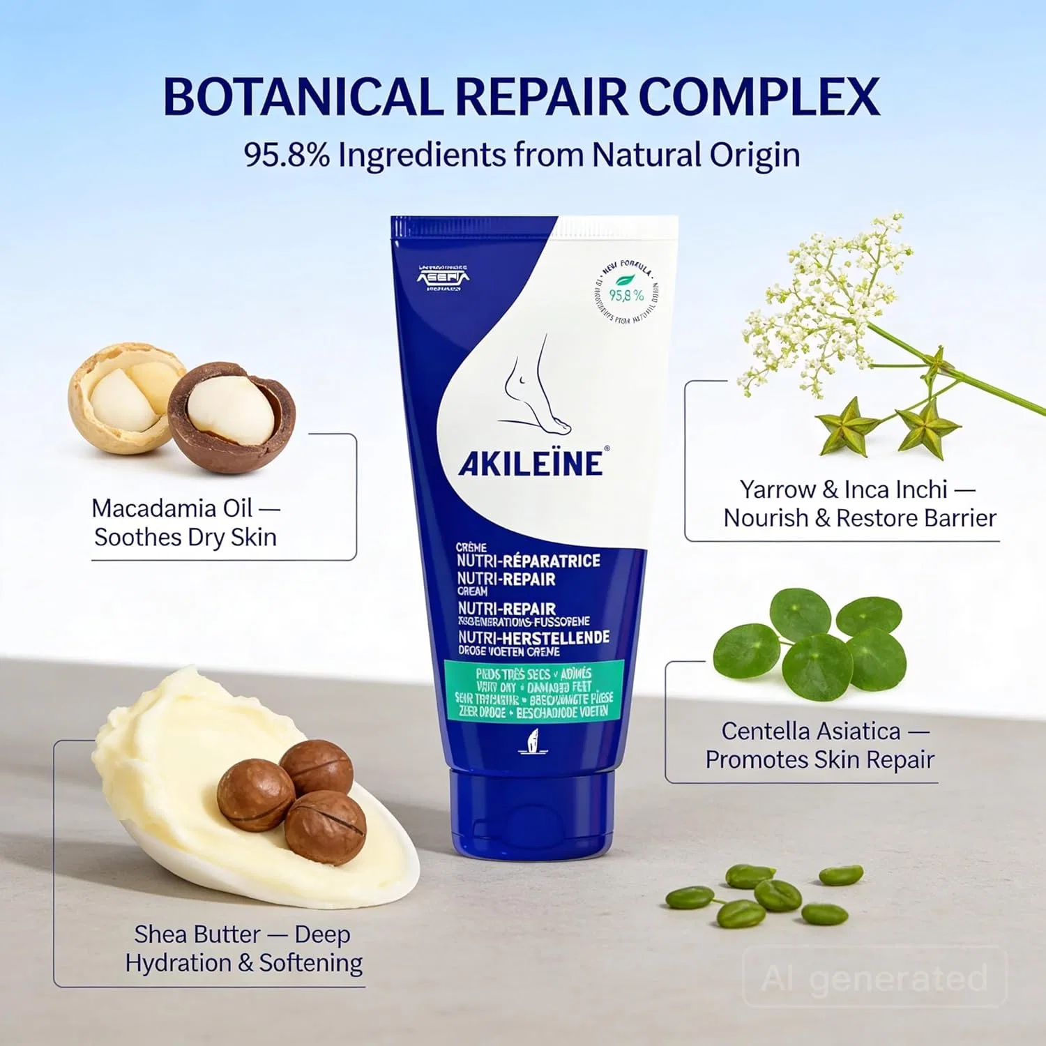 Крем для ног AKILEINE Nutri-Repair Karite Rain, 100 мл Akileine — фото 3
