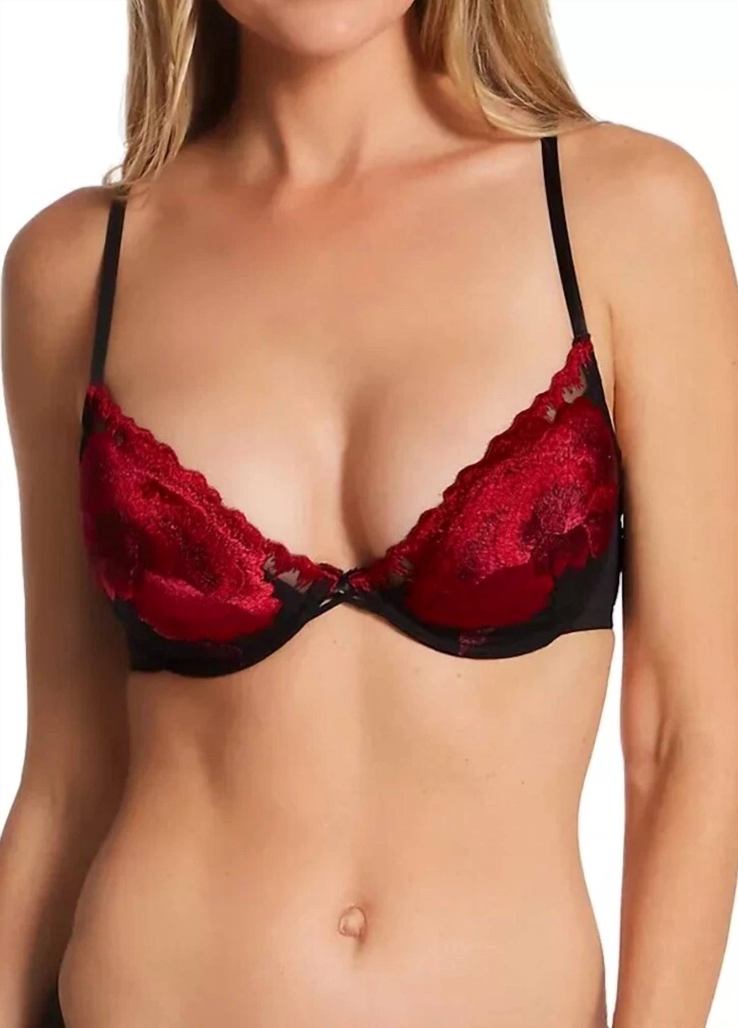 

Бюстгальтер Notorious Demi Contour Underwire Bra In Black/strawberry Natori, Black/Strawberry