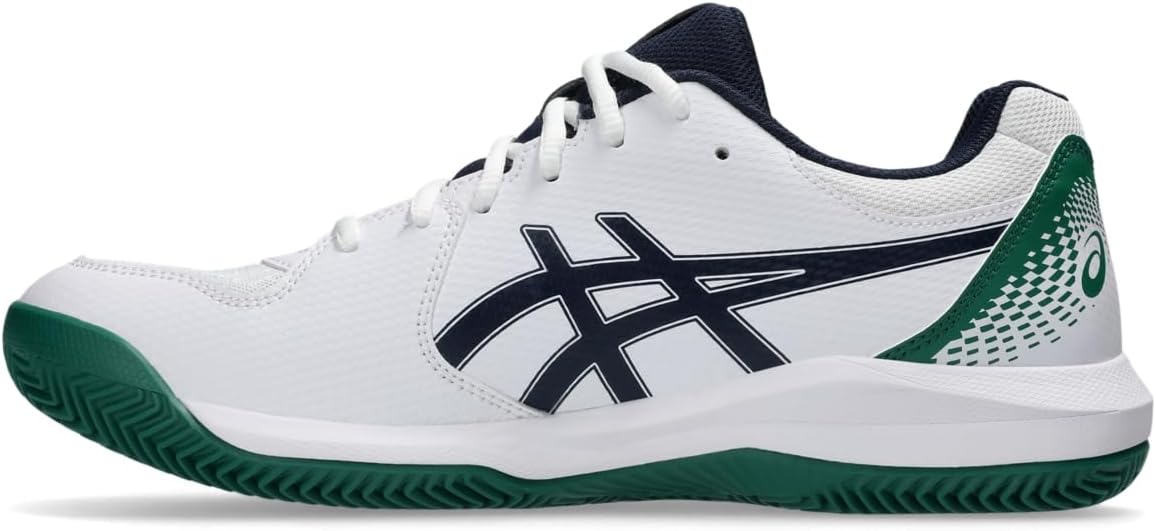 Мужские теннисные кроссовки ASICS Gel-Dedicate 8 для игры на глине, белый — фото 4