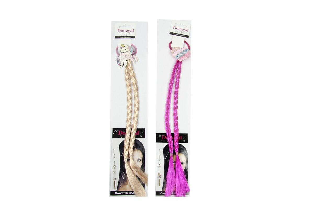 

Донегол, Украшения для волос, резинка с тесьмой и стразами (FA-5658), микс цветов, 1 шт Donegal