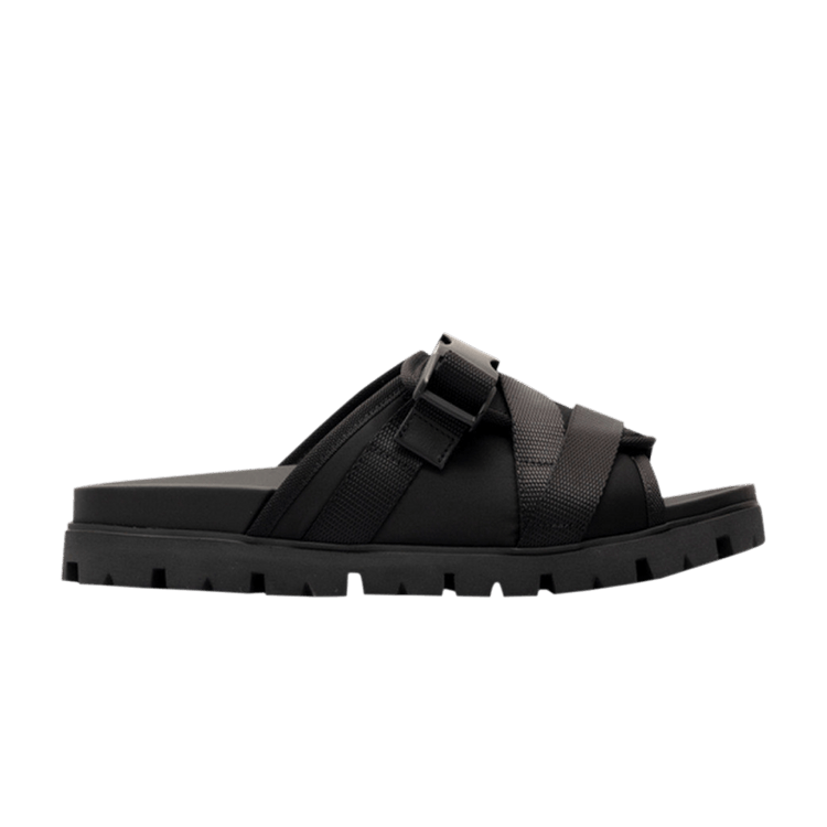 

Шлепанцы Prada Buckled Slide 'Black', черный