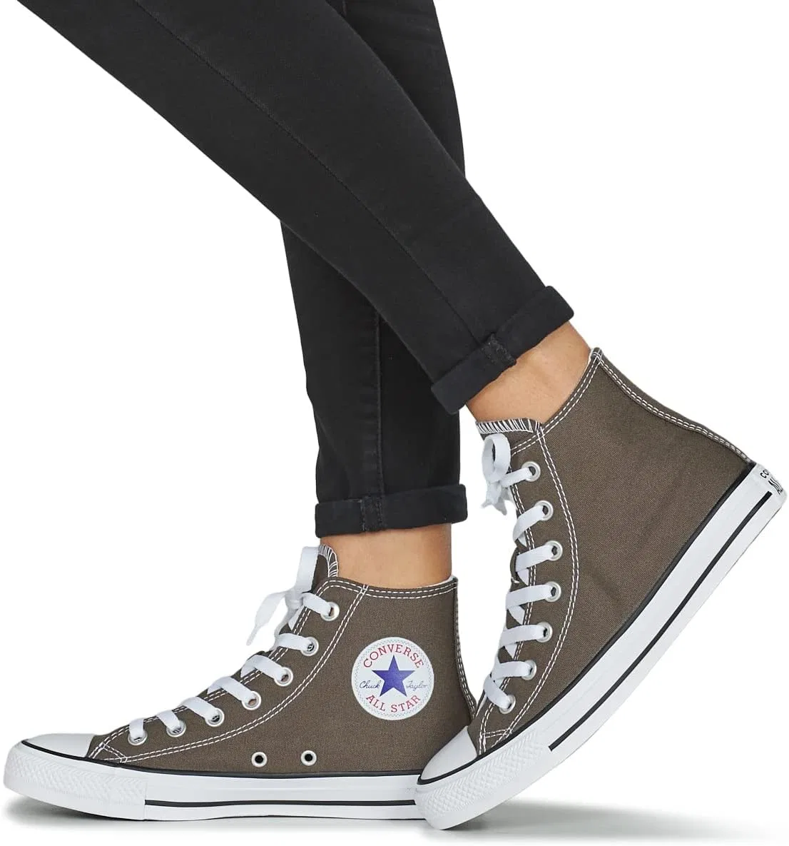 Кроссовки Converse унисекс Chuck Taylor All Star Canvas Hi-Top, Charcoal — фото 2