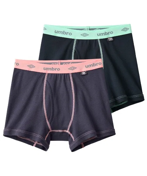 Боксеры детские 2 пары Umbro хлопковые белые