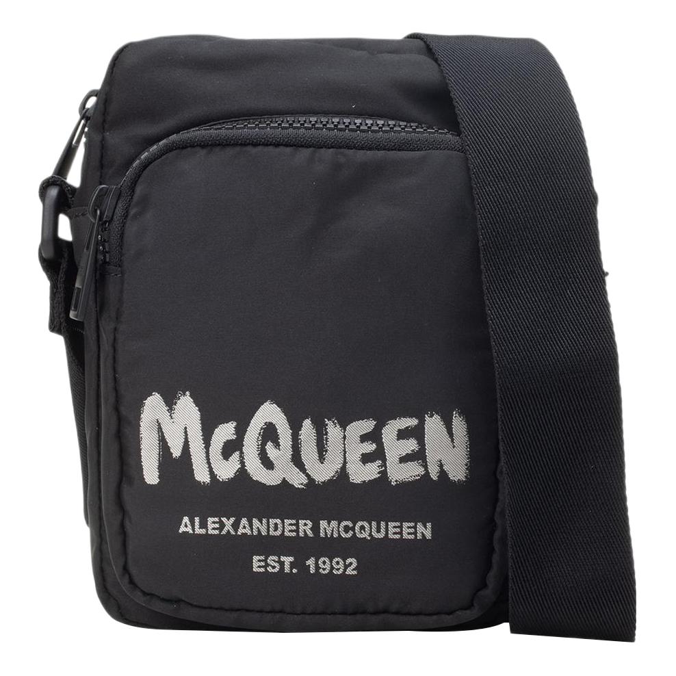 

Alexander McQueen Нейлоновая сумка-мессенджер, наплечная сумка, мужская черная кроссбоди