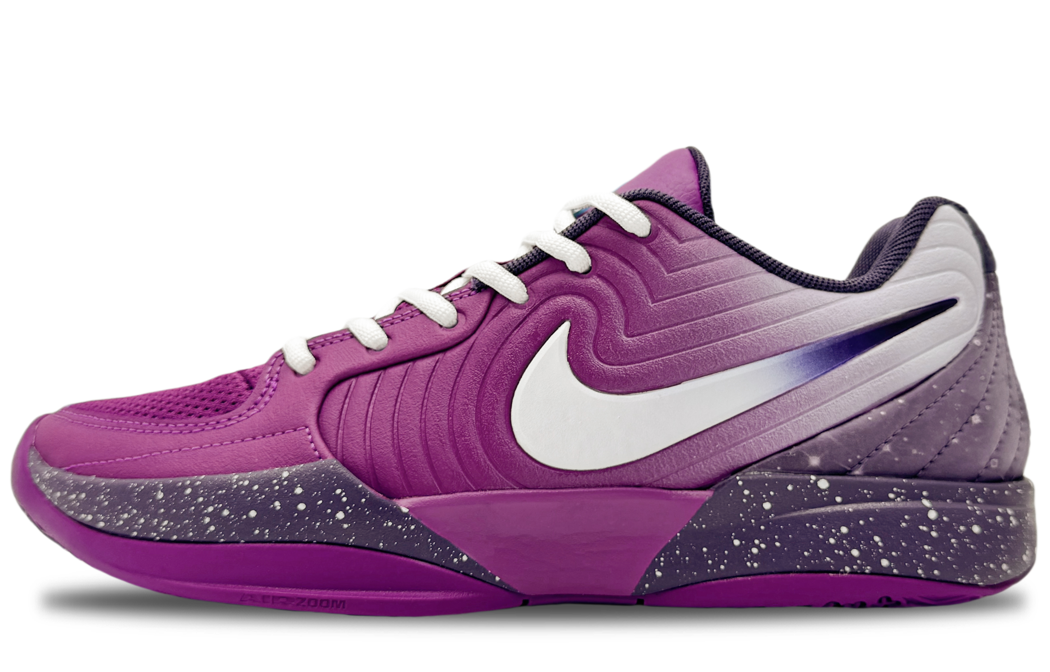 

Nike Баскетбольные кроссовки Ja 2 с низким верхом, износостойкие, мужские, белые, фиолетовые