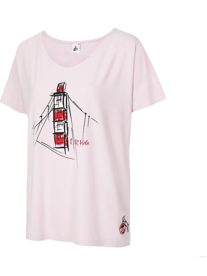 

Футболка T-Shirt Am Flutgraben розового цвета Fußballverein 1. FC Köln