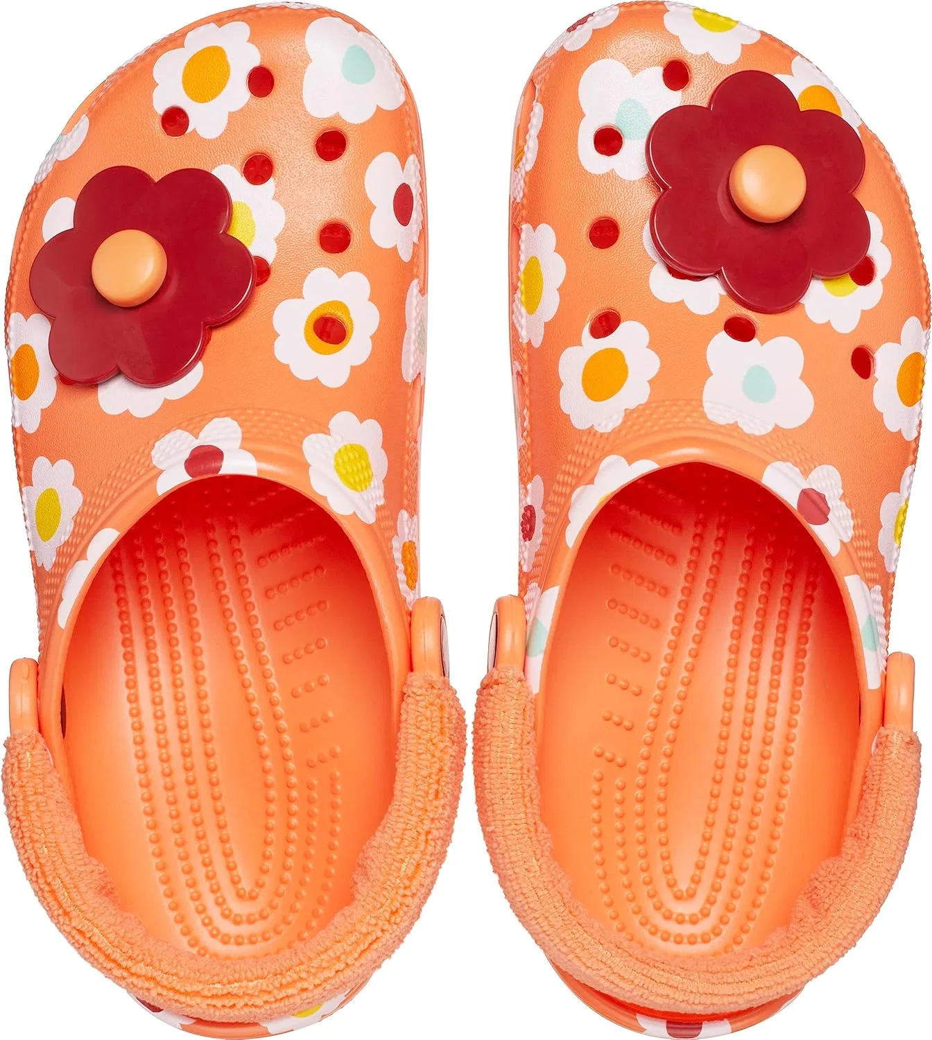 Crocs Кроксы Zen Garden Sensory Classic Terry Cloth Clog (для маленьких и больших детей) Arctic / Multi — фото 4