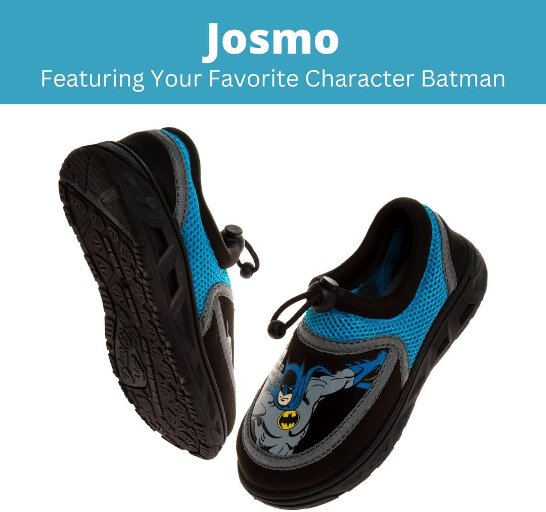 Детские водные туфли Josmo Boys Boys Batman - акваноски для детей, водонепроницаемые сандалии, черный/серый — фото 2