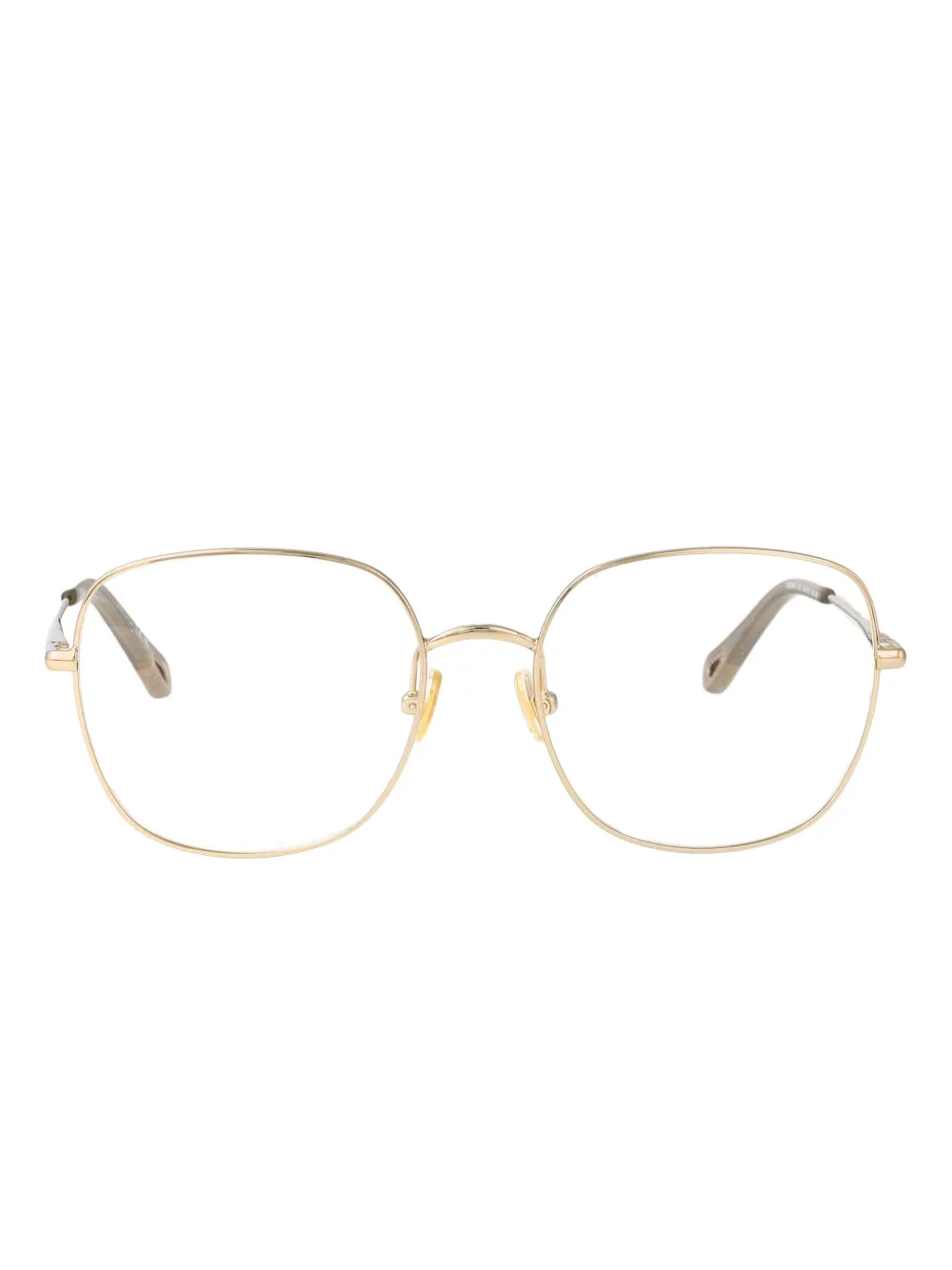 

Металлические очки геометрической формы Chloé, золотистый