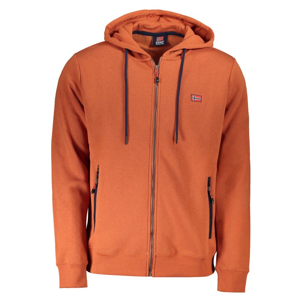 

Коричневый хлопковый мужской свитер Geographical Norway