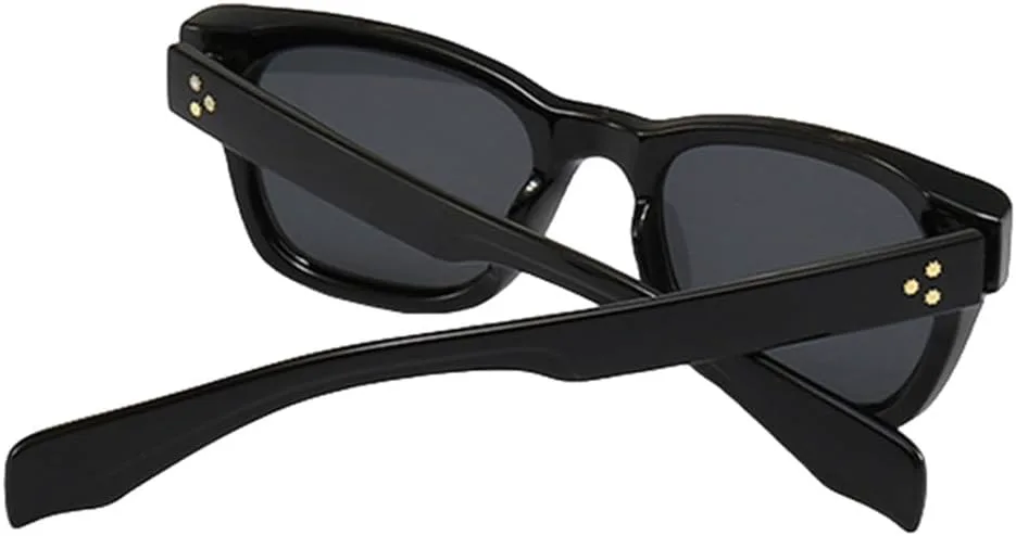 

Солнцезащитные очки с заклепками для мужчин, винтажные панк-очки, модные градиентные очки, солнцезащитные очки UV400 для женщин HHZZYVY, Black Gray Gradient