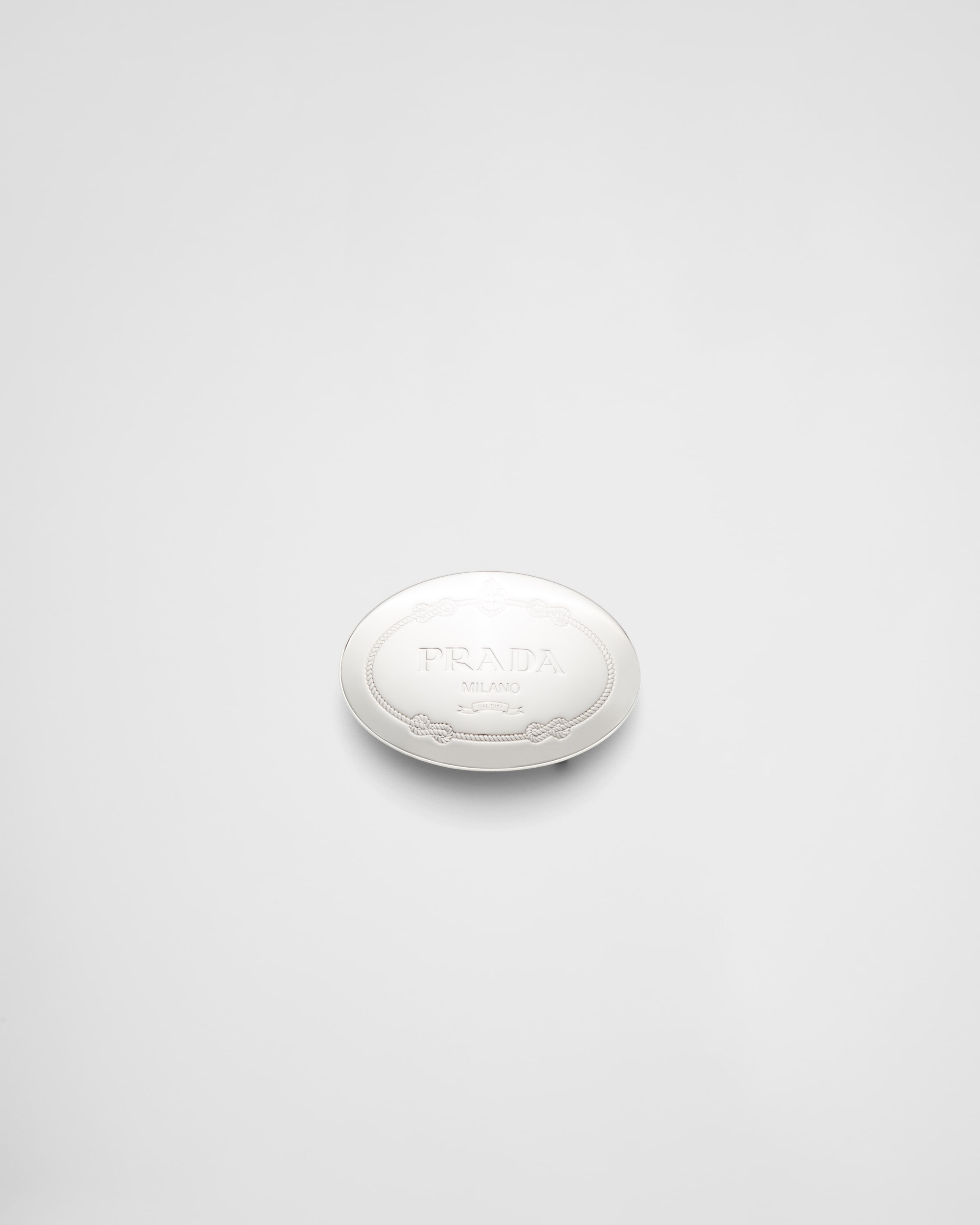 

Метальная пряжка для ремня Prada, серебряный