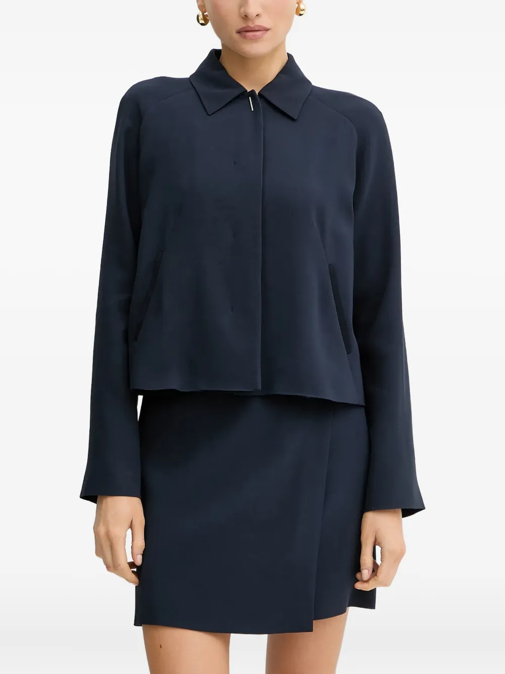 

Топ с рукавами реглан BOSS, синий