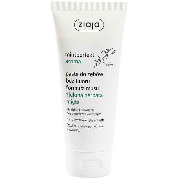 

Зубная паста без фтора, муссовая формула, 100 мл Ziaja Mintperfekt aroma