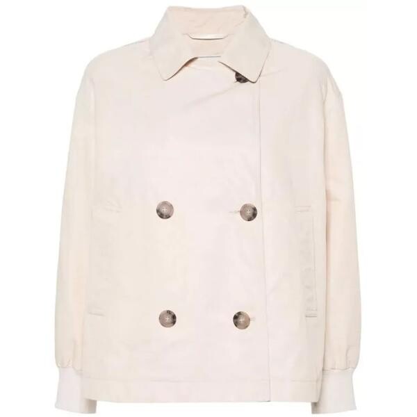 

Куртка double-breasted trench jacket Peserico, бежевый