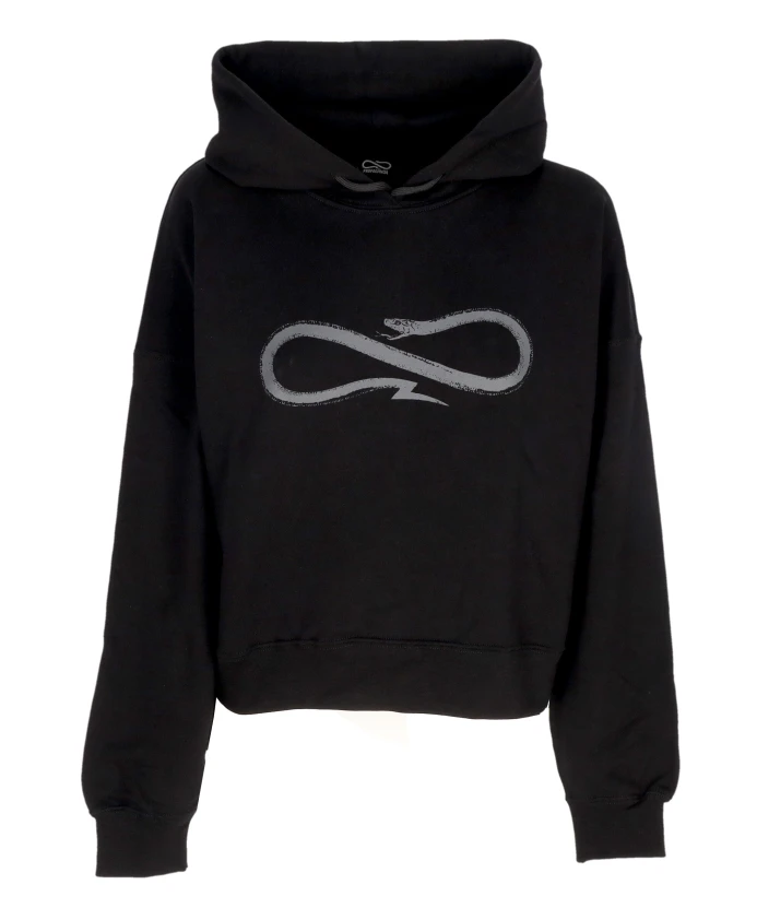 

Черная укороченная толстовка с ребристым верхом Propaganda, черный