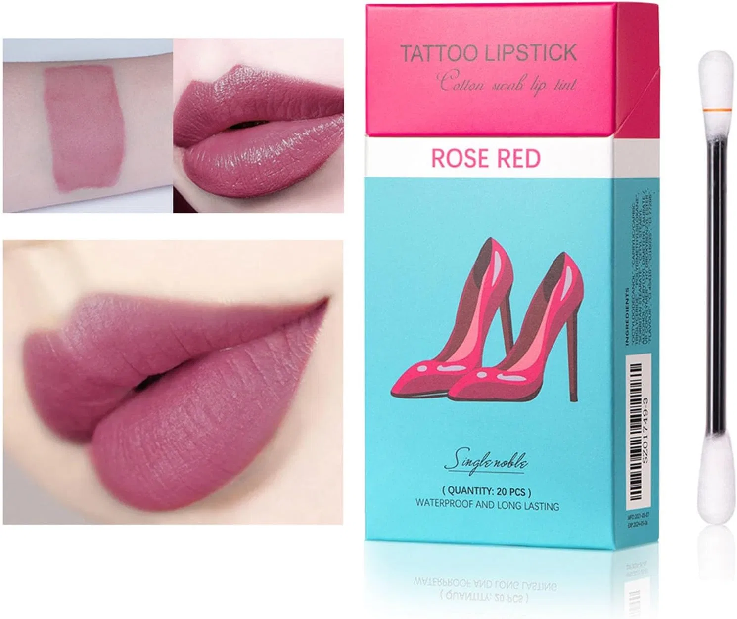 Губная помада матовая увлажняющая Generic, набор 1 шт, цвет hotpink — фото 2