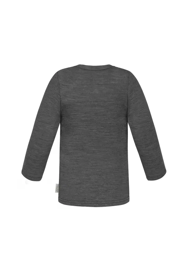 Свитер Merino feinstrick woll winterpullover mit knopf undershirt Normani Outdoor Sports, антрацит — фото 2