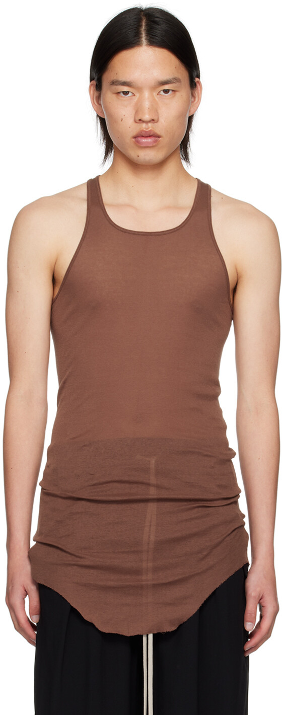 

Коричневый топ Porterville Basic Rib Rick Owens