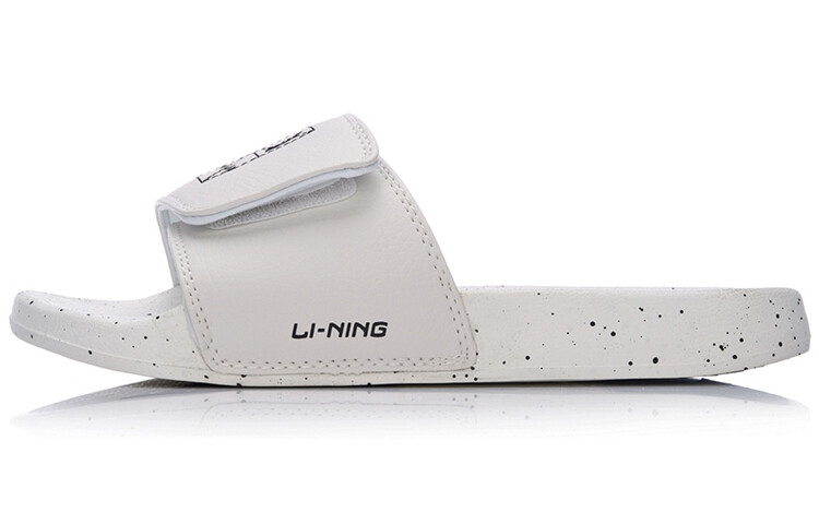 

Горячие шлепанцы женские белые/черные Lining