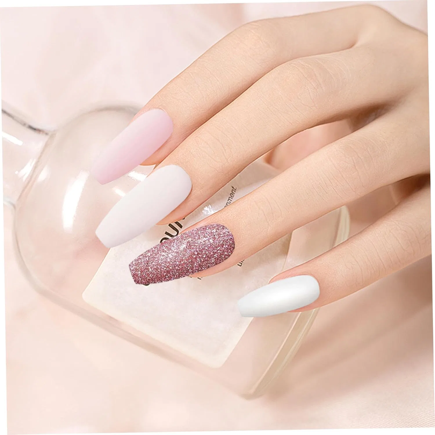 Набор для наращивания ногтей Dip Powder, 4 цвета Joygoodta, Pink — фото 2