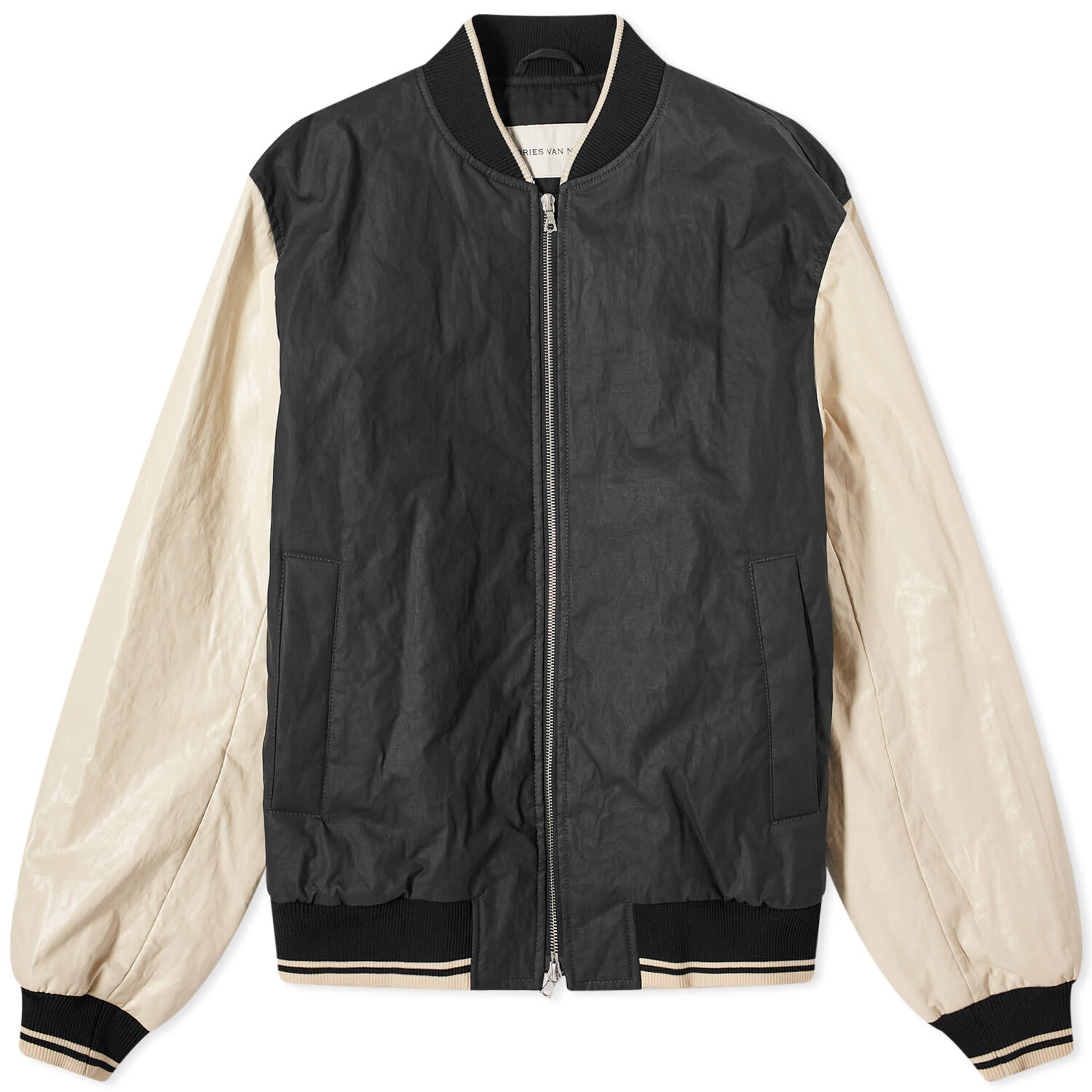 

Куртка Dries Van Noten Volker Tipped Bomber, черный