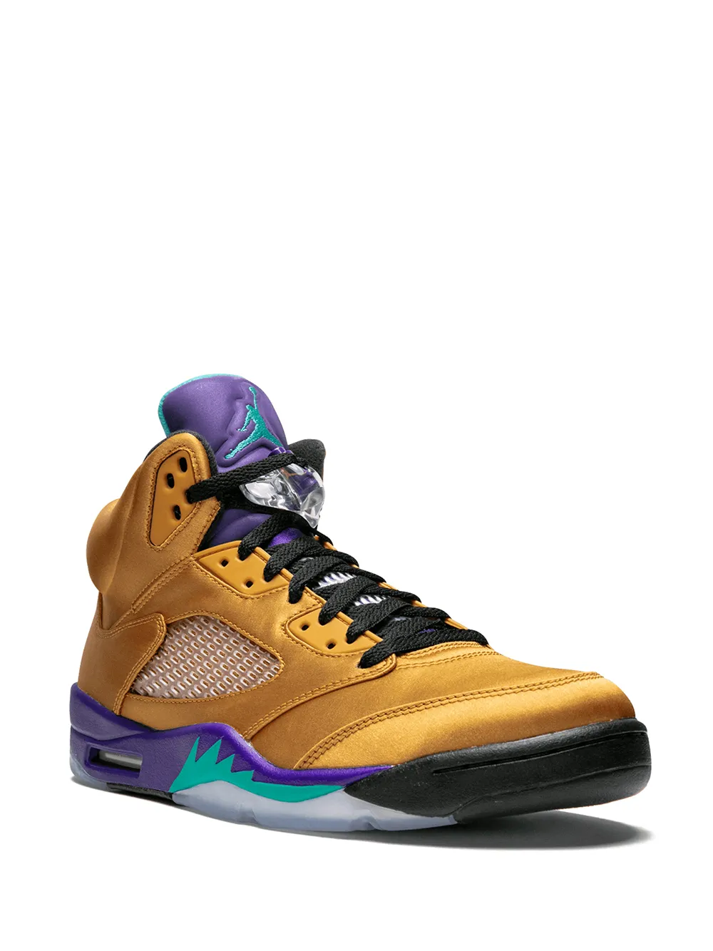 Кроссовки Air  5 Retro F&F Fresh Prince of Bel-Air Jordan, золотой — фото 2