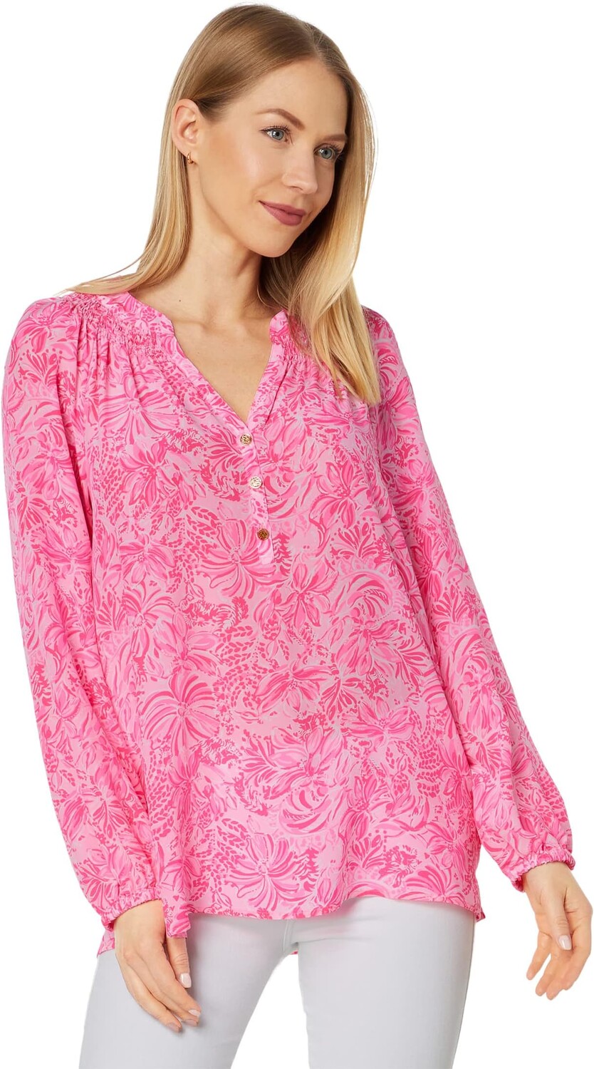 

Топ Lilly Pulitzer Elsa Top, цвет Pink Blossom Foxy Llama