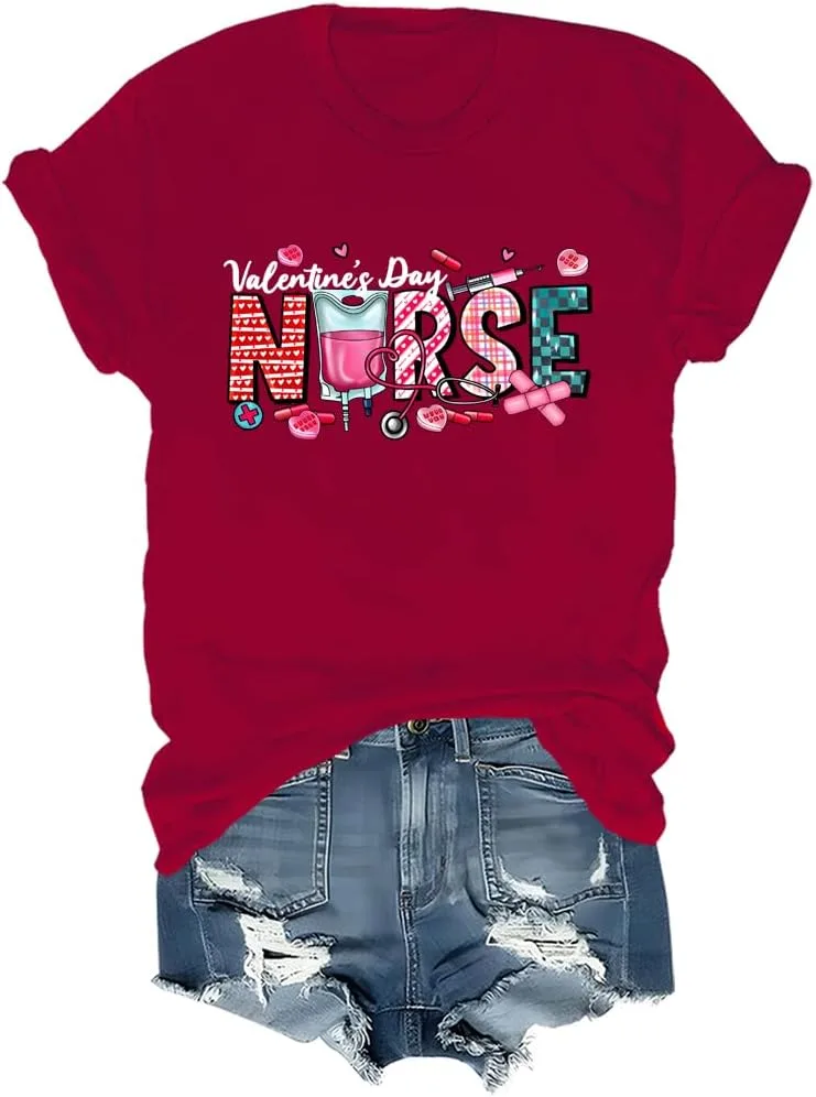 

Футболка для медсестры на День святого Валентина NMOKBOM