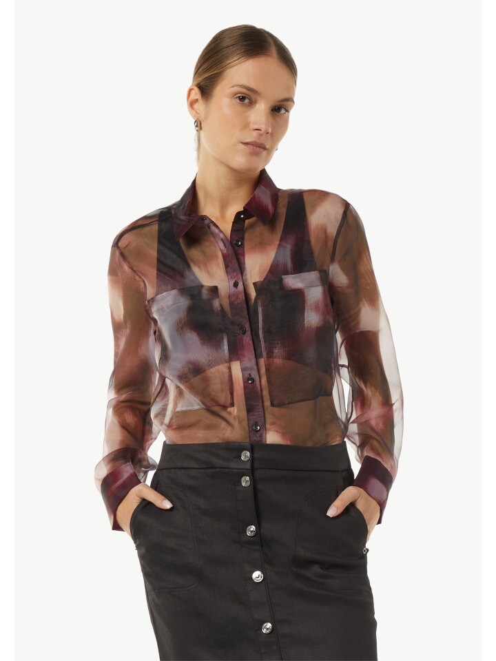 

Блуза comma Bluse langarm, фиолетовый