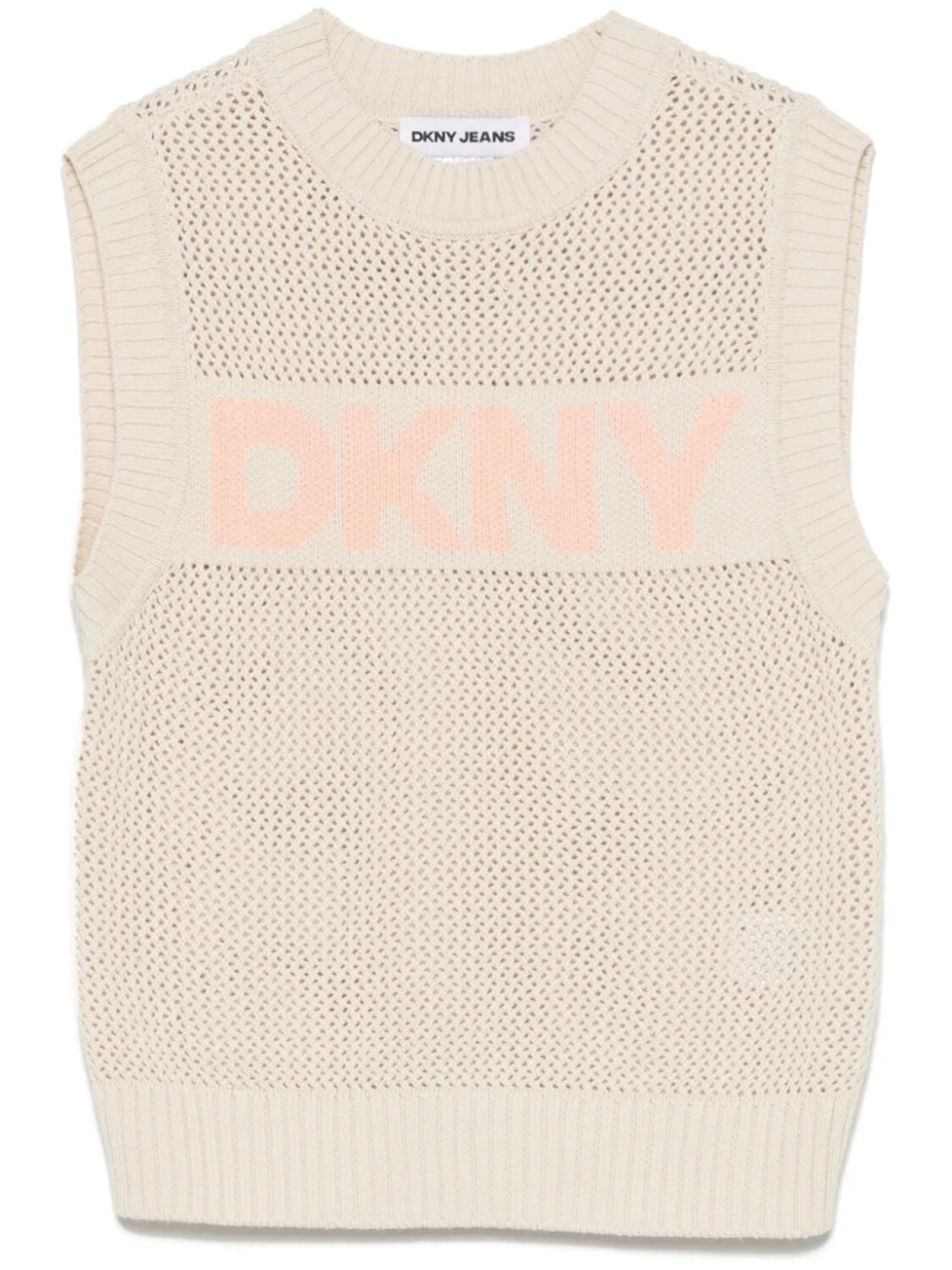 

Жаккардовый топ с логотипом DKNY, нейтральный