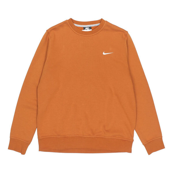 

Толстовка Men's Nike Fleece Lined Embroidered Small Logo Classic Sports Brown, коричневый