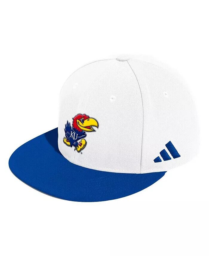 

Мужская белая бейсбольная кепка Kansas Jayhawks On-Field adidas