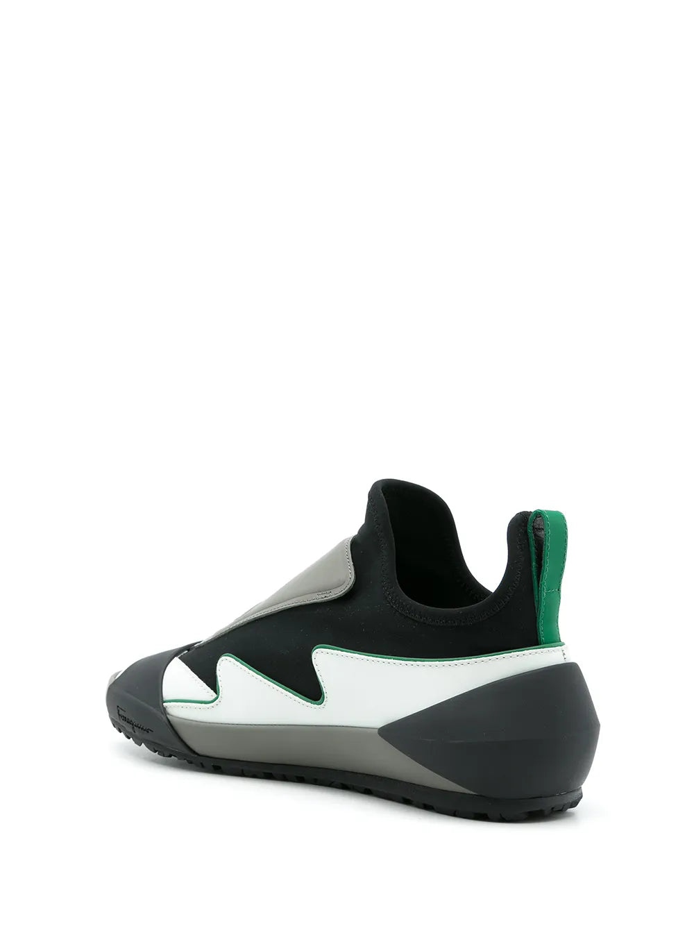 Кроссовки Ferragamo Colourblock Slip-On Salvatore Ferragamo, зеленый — фото 3