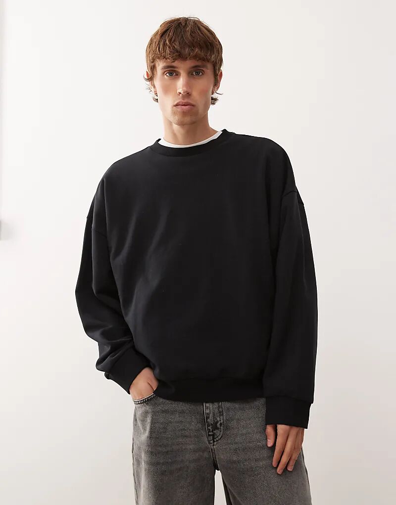 

Толстовка свободного кроя COLLUSION Essentials черного цвета