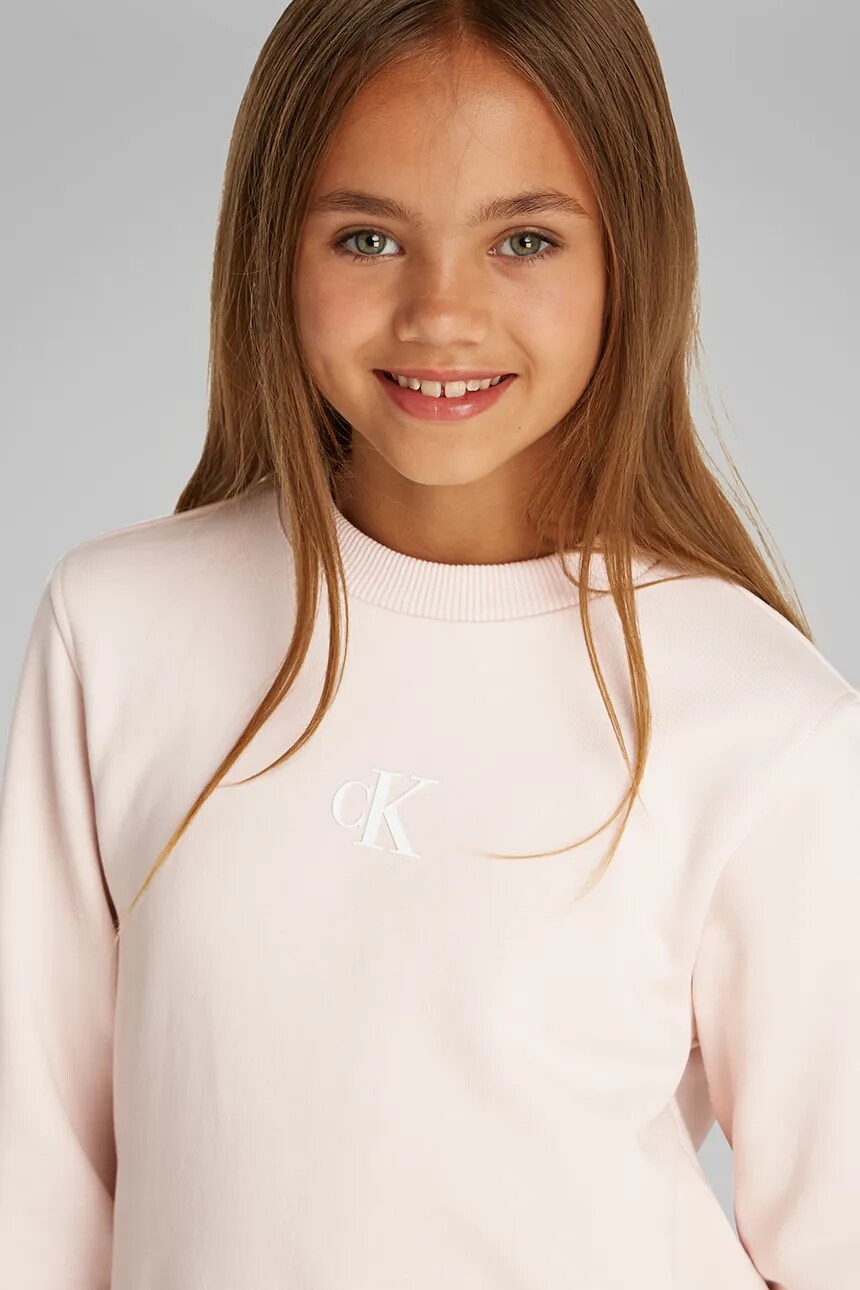 

Детская толстовка Calvin Klein Jeans, розовый